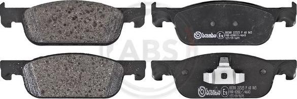 A.B.S. P68065 - Brake Pad Set, disc brake car-mod.net