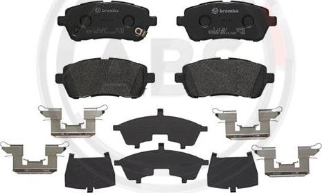 A.B.S. P16013 - Brake Pad Set, disc brake car-mod.net