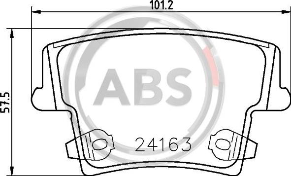 A.B.S. P11018 - Brake Pad Set, disc brake car-mod.net