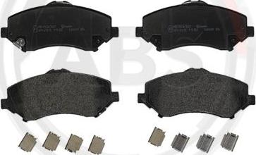 A.B.S. P11022 - Brake Pad Set, disc brake car-mod.net