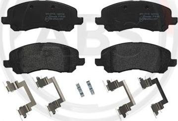 A.B.S. P18001 - Brake Pad Set, disc brake car-mod.net