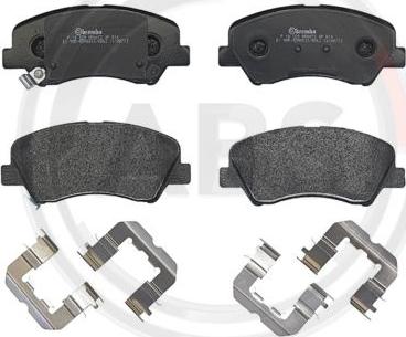 A.B.S. P18025 - Brake Pad Set, disc brake car-mod.net