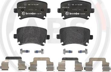 A.B.S. P85095 - Brake Pad Set, disc brake car-mod.net