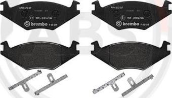 A.B.S. P85019 - Brake Pad Set, disc brake car-mod.net