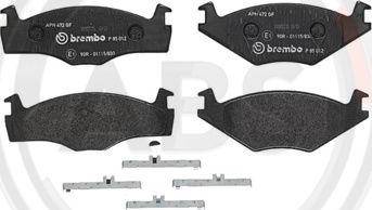 A.B.S. P85012 - Brake Pad Set, disc brake car-mod.net