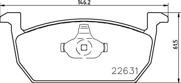 A.B.S. P85167 - Brake Pad Set, disc brake car-mod.net