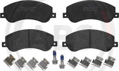 A.B.S. P85115 - Brake Pad Set, disc brake car-mod.net
