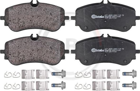 A.B.S. P85172 - Brake Pad Set, disc brake car-mod.net