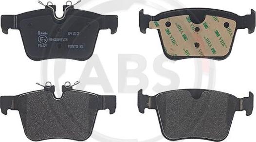 A.B.S. P86029 - Brake Pad Set, disc brake car-mod.net