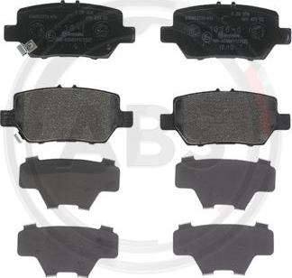A.B.S. P28078 - Brake Pad Set, disc brake car-mod.net