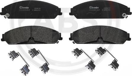 A.B.S. P23149 - Brake Pad Set, disc brake car-mod.net