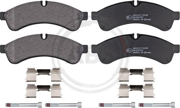 A.B.S. PA6030 - Brake Pad Set, disc brake car-mod.net