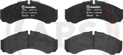 A.B.S. PA6021 - Brake Pad Set, disc brake car-mod.net