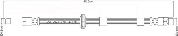 ABTEX ABH1004 - Brake Hose car-mod.net