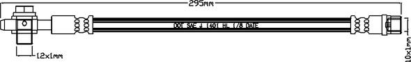 ABTEX ABH1015 - Brake Hose car-mod.net