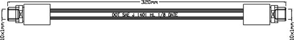 ABTEX ABH1025 - Brake Hose car-mod.net