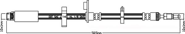 ABTEX ABH1198 - Brake Hose car-mod.net