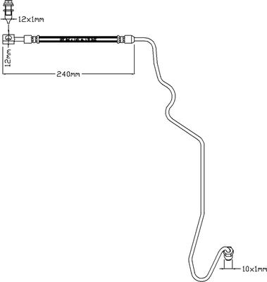 ABTEX ABH1156R - Brake Hose car-mod.net