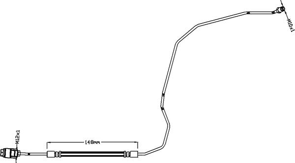 ABTEX ABH1160R - Brake Hose car-mod.net