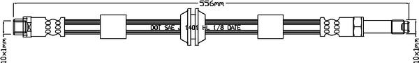 ABTEX ABH1100 - Brake Hose car-mod.net