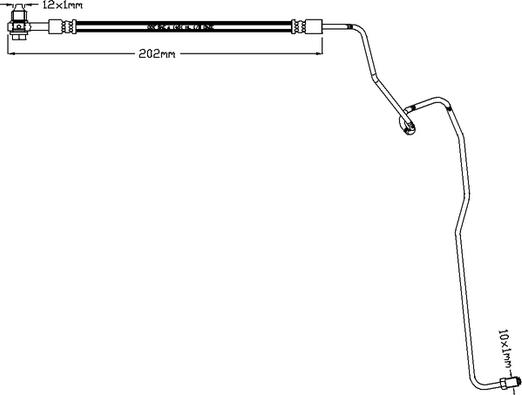 ABTEX ABH1186L - Brake Hose car-mod.net