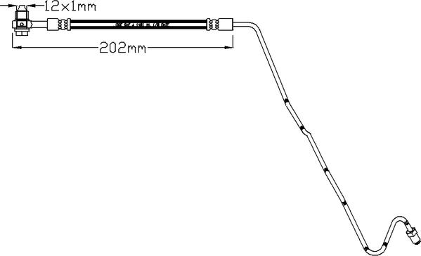 ABTEX ABH1186R - Brake Hose car-mod.net