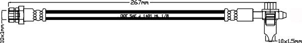 ABTEX ABH1183L - Brake Hose car-mod.net