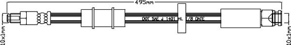 ABTEX ABH1134 - Brake Hose car-mod.net