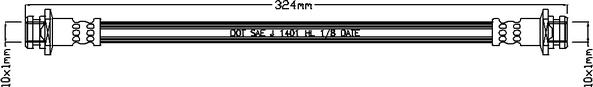 ABTEX ABH1245 - Brake Hose car-mod.net