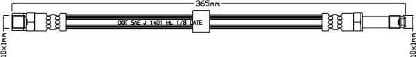 ABTEX ABH1243 - Brake Hose car-mod.net