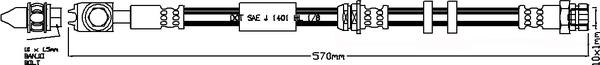 ABTEX ABH1250 - Brake Hose car-mod.net