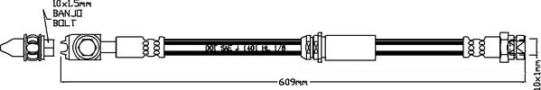 ABTEX ABH1209 - Brake Hose car-mod.net