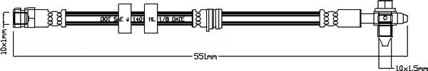 ABTEX ABH1280 - Brake Hose car-mod.net