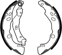 ABTEX ABS4043 - Drum Brake Shoe Set car-mod.net