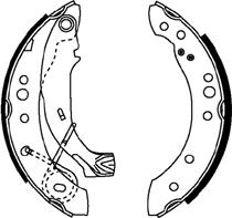 ABTEX ABS4002 - Drum Brake Shoe Set car-mod.net