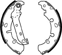 ABTEX ABS4012 - Drum Brake Shoe Set car-mod.net