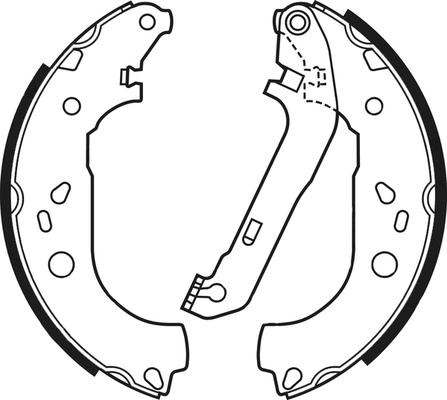 ABTEX ABS4087 - Drum Brake Shoe Set car-mod.net