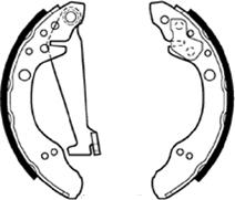 ABTEX ABS408 - Drum Brake Shoe Set car-mod.net