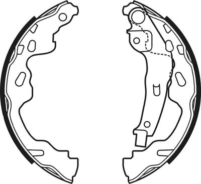 ABTEX ABS4073 - Drum Brake Shoe Set car-mod.net