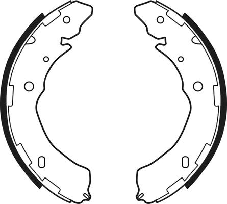 ABTEX ABS4147 - Drum Brake Shoe Set car-mod.net