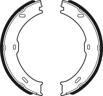 ABTEX ABS4153 - Drum Brake Shoe Set car-mod.net