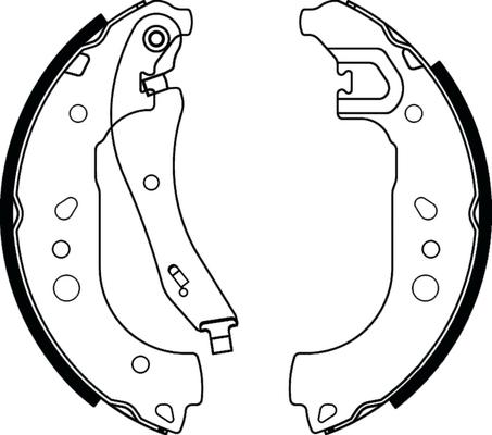 ABTEX ABS4160 - Drum Brake Shoe Set car-mod.net