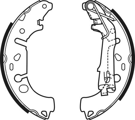 ABTEX ABS4100 - Drum Brake Shoe Set car-mod.net