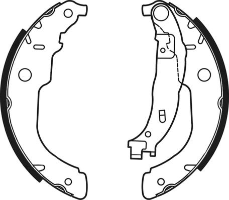 ABTEX ABS4113 - Drum Brake Shoe Set car-mod.net