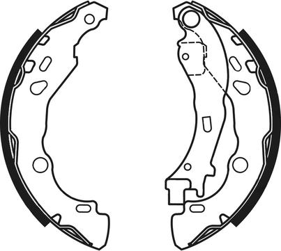 ABTEX ABS4128 - Drum Brake Shoe Set car-mod.net