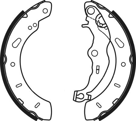 ABTEX ABS4206 - Drum Brake Shoe Set car-mod.net