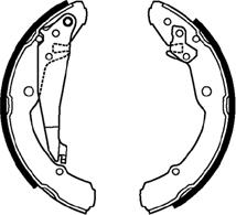 ABTEX ABS3688 - Drum Brake Shoe Set car-mod.net