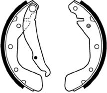 ABTEX ABS334 - Drum Brake Shoe Set car-mod.net