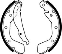 ABTEX ABS335 - Drum Brake Shoe Set car-mod.net