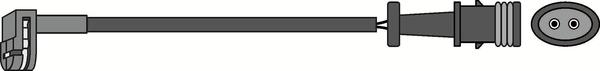 ABTEX AWL143 - Warning Contact, brake pad wear car-mod.net